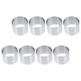 thumbnail image 4 of Raindrops 8Pcs Metal Round Cake Making Mold Ring Cookie Mold Round Mold Cake Biscuit Mousse Mold, 4 of 8