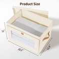 thumbnail image 2 of Contenedores de almacenamiento Homsorout plegables con asas y ventana, paquete de 4, 2 of 7