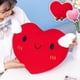 thumbnail image 4 of Red Love Heart Plushie Stuffed Fly Wings Plush Toy Plush Pink Heart Office Decor Cushion for Girl Nap Sleep Pillow for Her Gift, 4 of 5