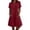 *Wine, variant on VBVC Women's Collared Button Down Tunic Dress, Slim Short Sleeve Dresses For Women, Ladies' Casual Summer Shift Dress with Pockets,Black,S-2XL