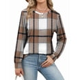 thumbnail image 5 of Ronuti Fall Sweatshirts for Women Long Sleeve Shirts Fashion Casual Crew Neck Pullover Tops, 5 of 10