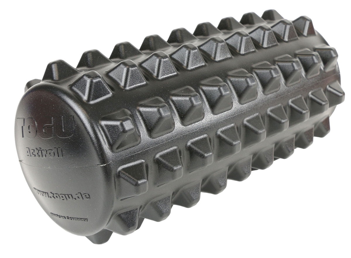 Togu Actiroll Spiked Massage Roller, short, 12" x 5", black