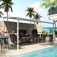 thumbnail image 3 of Leukture 10ft Wall Mounted Lean to Metal Awnings Bar Counter Accessories (No Awning), 3 of 5