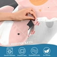 thumbnail image 3 of Yayeee Kitchen Curtains Tier Pair Light Filtering 27"x36" Rod Pocket Short Cafe Window Panel, Pastel Pink Halloween, 3 of 7