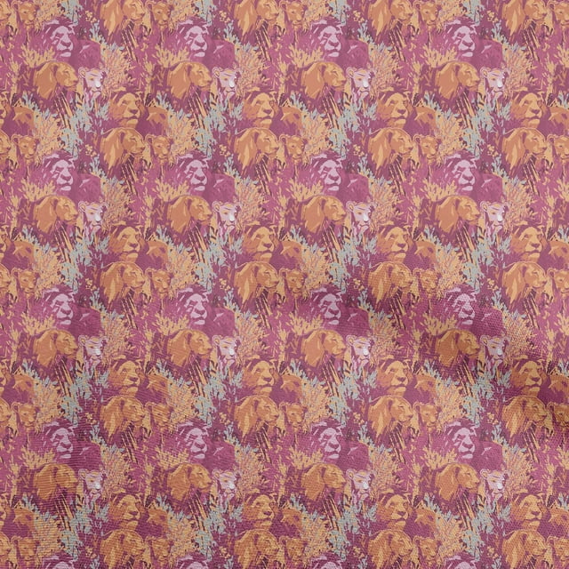 oneOone Cotton Cambric Pink Fabric Abstracts Craft Projects Decor Fabric Printed By The Yard 56 Inch Wide