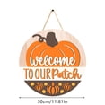 thumbnail image 3 of Dsscvnef Thankgiving Hello Fall Sign for Front Door Thankgiving Pumpkins Door Signs With Maple Leaf Farmhouse Front Porch Hanging for Home Hallway Living Room Thankgiving, 3 of 7