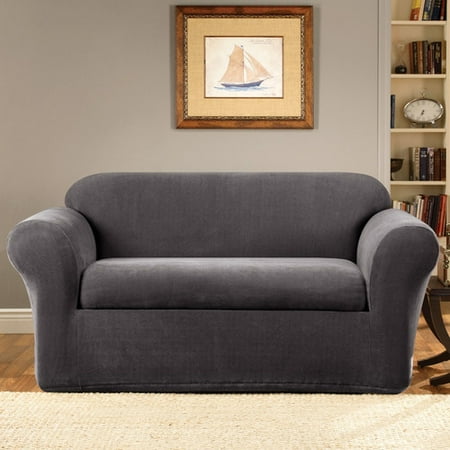 Sure Fit Stretch Metro Separate Seat Loveseat Slipcover