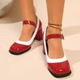 thumbnail image 2 of Win s Way Women's Vintage Closed Toe Platform Mary Jane Heel Dress Shoes, 2 of 8