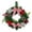 B, variant on Artificial Christmas Door Wreath, 12 Inch Pine Leaf Holiday Wreath Decorated with Christmas Balls, Bows and Berry Clusters, Indoor & Outdoor Front Door Christmas Decoration, 1 Pc