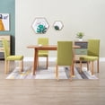 thumbnail image 1 of vidaXL Dining Chairs 4 pcs Green Fabric, 1 of 5