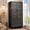 Black, variant on Gaderth Wardrobe Closet With 2 Doors And 2 Drawers,Bedroom Freestanding Armoire Storage Cabinet With Shelves And Hanging Rod,Wooden Wardrobe Combination For Hanging Clothes