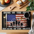 thumbnail image 2 of Independence Day American Flag Placemats Set of 2, Home of The Free Because of The Brave Black Non-Slip Place Mats Washable Table Mats for Kitchen Dining Table Decorations Indoor/Outdoor, 2 of 9