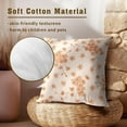 thumbnail image 5 of Flowers Brown and Cream Pillowcase Set of 2 Brown Little Floral Throw Pillows Square 18x18 Inch Vintage Chinoiserie Flowers Pillow Cushion Covers Decor for Home Living Room Bed Sofa Outdoor, 5 of 8