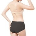 thumbnail image 6 of Baqcunre Women's Mid-High Waist Solid Pocket Anti-Leakage Elastic Close-Fitting Physiological Underwear Womens Clothes Period Underwear Panties for Women Womens Underwear,Black,L, 6 of 8