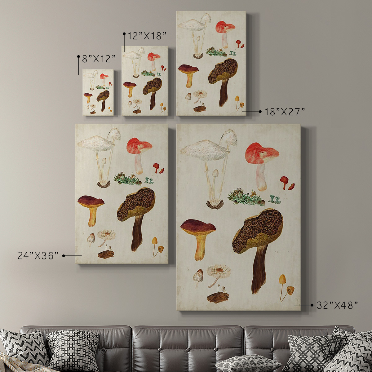 Mushroom Species XI Premium Gallery Wrapped Canvas - Ready to Hang