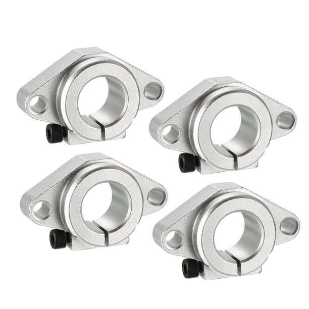4PCS SHF20 Soporte de guía de riel de movimiento lineal de aluminio para eje de 20mm de diámetro