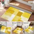 thumbnail image 5 of Area Rug 2 x 3 Ft, Yellow Geometric Indoor Accent Bathroom Rugs for Kitchen/Laundry Room, Watercolor Ombre Modern Abstract Art Washable Non-Slip Runner Floor Mat for Entryway, Living Room, 5 of 7