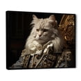thumbnail image 2 of Designart "Formal Attire Persian Cat Portrait" Animals Cat Floater Framed Canvas Wall Art, 2 of 5