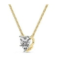 thumbnail image 3 of Lab Diamond Pendant Necklace For Women | 3 Ct IGI Certified Heart Lab Grown Diamond | Amalia Heart Solitaire Diamond Pendant With Gold Chain | 14K Yellow Gold | FG-VS Quality, 3 of 6