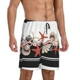 thumbnail image 2 of Sikiie Starfishes Shells Mens Pajama Shorts, Lightweight Lounge Pant with Pockets Soft Sleep Pj Shorts for MenLarge, 2 of 6