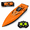 1PC - Orange, variant on Funtogether Toys Remote Control Boat for Kids, 2.4GHz RC Speedboat for Pool