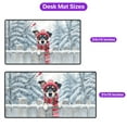 thumbnail image 5 of Playful Miniature Pinscher Welcomes Winter Snowy Day with Cardinal Bird Desk Mat Full Keyboard Mouse Pad Mini Pin Dog Lover Large Mousepad - 2017, 5 of 5