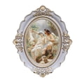 thumbnail image 1 of Vintage Photo Frame Art Gallery European Style Gift Resin Retro Oval Photo Frame 7inch, 1 of 8