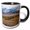 Black/White, variant on 3drose, Some Mountains in Ogden Utah with Snow on Top and a Creek, 11oz Magic Transforming Mug