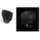 thumbnail image 4 of Guante de entrenamiento para receptor de béisbol, material de poliuretano, hilo de sutura reforzado doble, protectores de mano de felpa, 12,5 pulgadas, amarillo-negro, 4 of 5