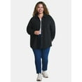 thumbnail image 4 of Terra & Sky Women's Plus Knit Shacket, Sizes 0X-5X, 4 of 5