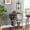 Black/Gray, variant on 5-Tier Wine Rack Freestanding Floor, 11 Bottles Modern Wooden Wine Holder-Storage Cabinet for Home Bar, Kitchen, Dining Room Space Saving Bar Stand with Easy Assembly