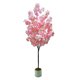thumbnail image 1 of Yeshouse Cerezo artificial rosa alto y realista: planta decorativa de seda con flores, ideal para interiores y exteriores, oficinas, bodas, fiestas y hoteles, 1 of 9