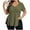 Army Green-03, variant on Mittory Women Plus Size Short Sleeve Knit Sweater V Neck Split Hem Blouses Casual Loose Pullover Tunic