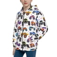 thumbnail image 2 of Pofeuu Cartoon Monster Trucks1 Print Teenage Zipper Hoodie Sweatshirts Hooded Casual Jackets With Pocket For Boys Girls-Medium, 2 of 6