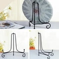 thumbnail image 4 of MasteelfCA 2pcs Wrought Iron Plate Display Stand Desktop Photo Holder Crafts Easel for Home Shop 8 Inch, 4 of 7