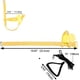 thumbnail image 3 of Arnés y correa para pájaros y loros JAMW diseño de entrenamiento ajustable antimordeduras cuerda de nailon para loros amarillo, 3 of 5