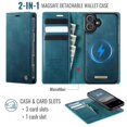 thumbnail image 3 of ShieldFlex for iPhone 16 Case Detachable Wallet Case with Card Holder, 2 in 1 PU Leather Flip Folio with RFID Blocking Stand Shockproof Phone Cover,Green, 3 of 7