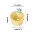 thumbnail image 3 of Summercome Cactus Kitchen Sink Drain Strainer, Press Automatic Dumping Basket, Kitchen Waste Collector Filter, Multi-Functional Home Use Cactus Sink Draining Basket, Filter Net Lifting Basket (Yellow), 3 of 9