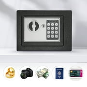 0.22 Cu.ft. Home Safes,Fireproof Waterproof Storage Box with Digital Keypad,Keys and Alarm System