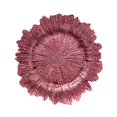 thumbnail image 4 of Irregular Glass Snowflake Plate Western Food Fruit Plate Fancy Plate Steak Plate pink, 4 of 9