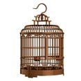 thumbnail image 1 of ColoMX Jaula grande para pájaros, de plástico, redonda, retro, portátil, ideal para agapornis, periquitos y cacatúas. Ideal para uso doméstico y exterior., 1 of 7