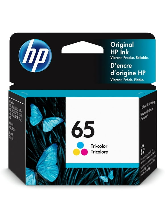 HP 65 Tri-color Original Ink Cartridge, ~100 pages, N9K01AN#140