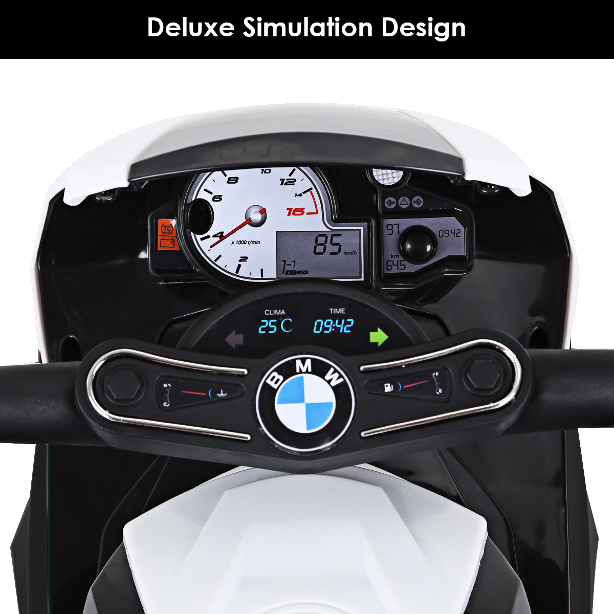 Infans Kids Ride On Motorcycle BMW Licensed 6V Electric 3 Wheels Bicycle w/ Music&Light
