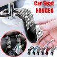 thumbnail image 2 of 1pc Car Seat Bling Rhinestones Hanger,auto Coat Back Universal Headrest Mount, 2 of 5