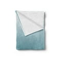 thumbnail image 2 of Ombre Soft Flannel Fleece Blanket, Vertical Change Themed Illustration with Teal Shades Darkening Design, Cozy Plush for Indoor and Outdoor Use, 70" x 90", Teal Pale Blue and White, by Ambesonne, 2 of 5