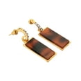 thumbnail image 5 of Women Tortoise Shell Resin Bar Earrings Dangle Drop Fashion Earrings for Women Gifts for Her Online, 5 of 5