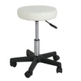 thumbnail image 6 of ZENY Set of 2 Adjustable Swivel Blackless Salon Bar Stools Metal Frame 250lb Capacity, White, 6 of 7
