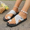 thumbnail image 3 of IUJSOY Womens Flip Flops Clip Toe Ring Flat Sandals Comfortble Yoga Mat Mesh Beach Slippers Slides, 3 of 9