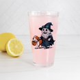 thumbnail image 3 of CafePress - A Cartoon Of A Skull With A Top Hat And A Dog - Pint Glass, Drinking Glass, 16 oz. CafePress, 3 of 4