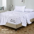 thumbnail image 6 of RUVANTI Organic Flannel Sheets Queen Size - 100% Cotton Double Brushed Bed Sheet Set - Deep Pocket 16 Inches - All Seasons Breathable, Extra Soft, Warm & Cozy - 4 Pieces - Reindeer Rush, 6 of 8